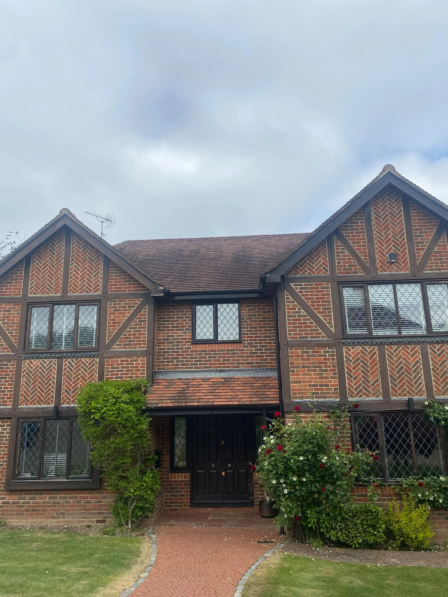 Front view of previous exterior property work